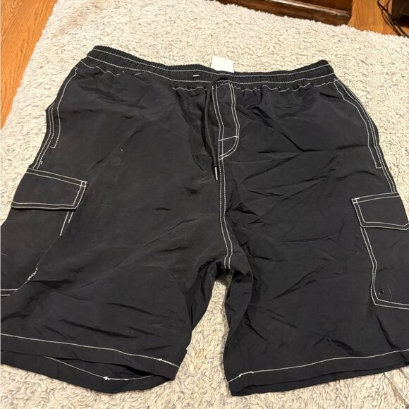 Men's Black swim shorts - Picture 1 of 4